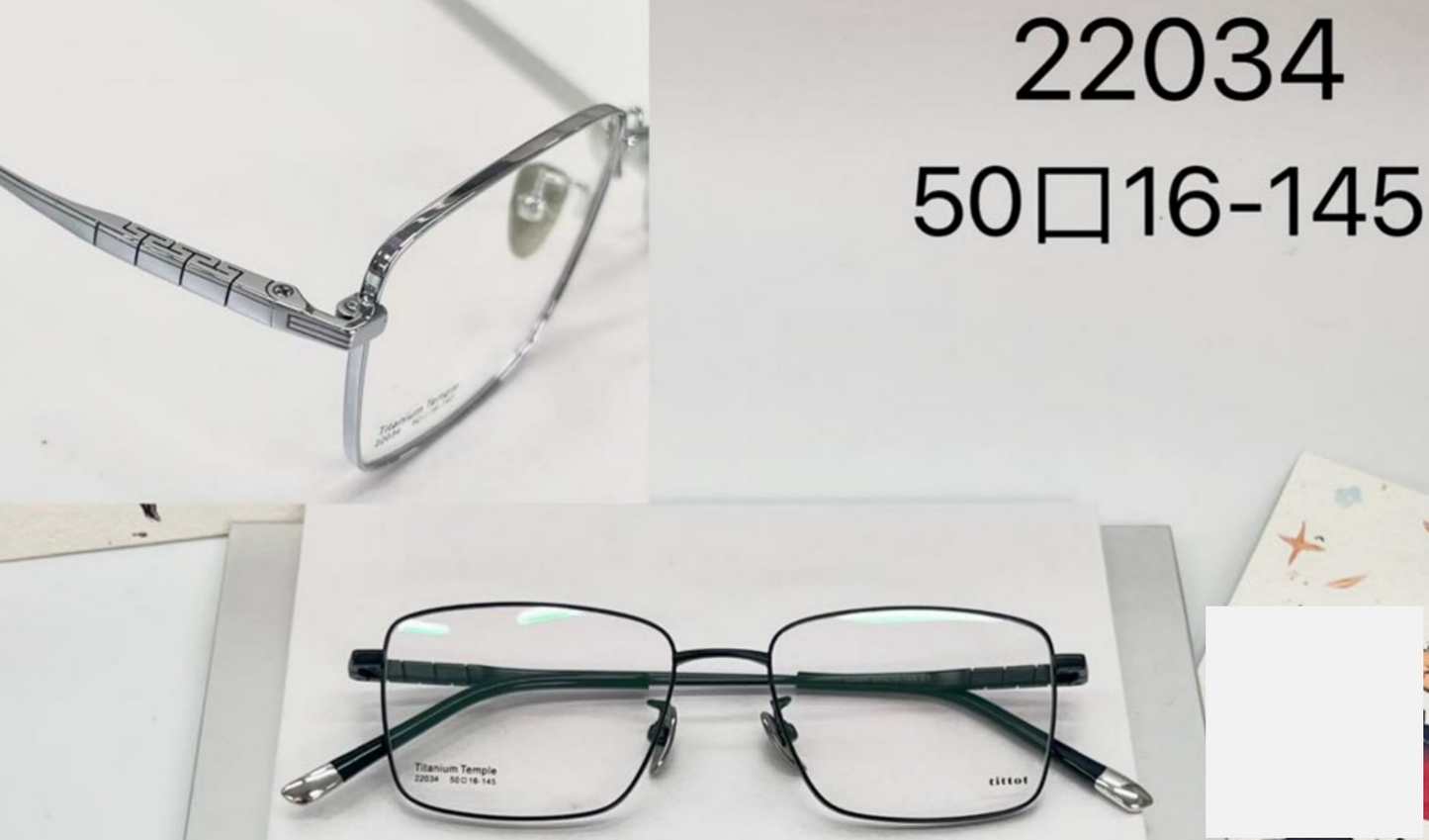 iNERTIA Titanium eyeglass frames - series 22034 & 22040, for men's