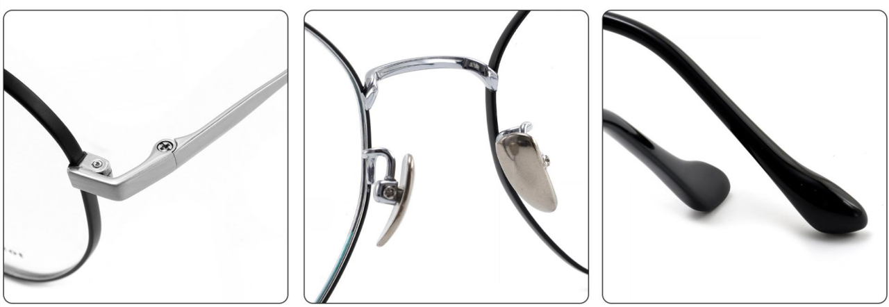 iNERTIA Titanium eyeglass frames - series 26000, Retro fashion, for men's and women's
