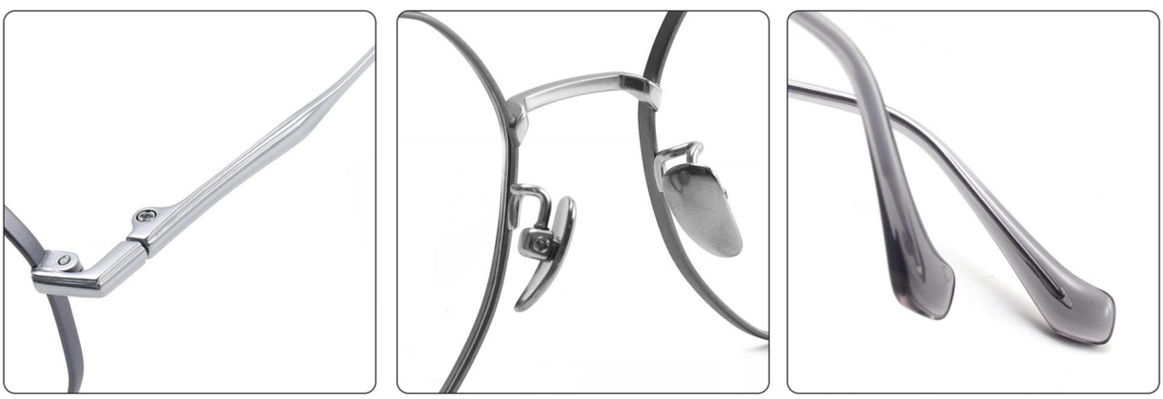 iNERTIA Titanium eyeglass frames - series 26000, Retro fashion, for men's and women's
