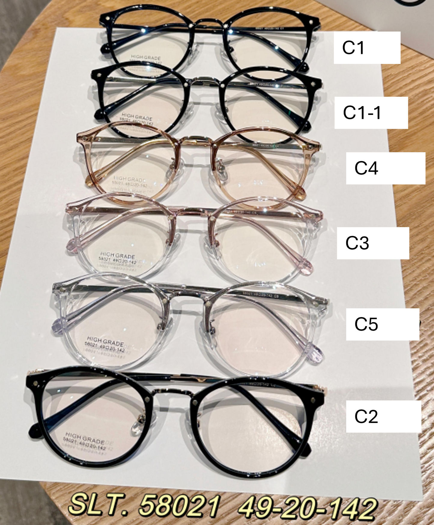 iNERTIA eyeglass frames - Fashion series 58000, for men's and women's