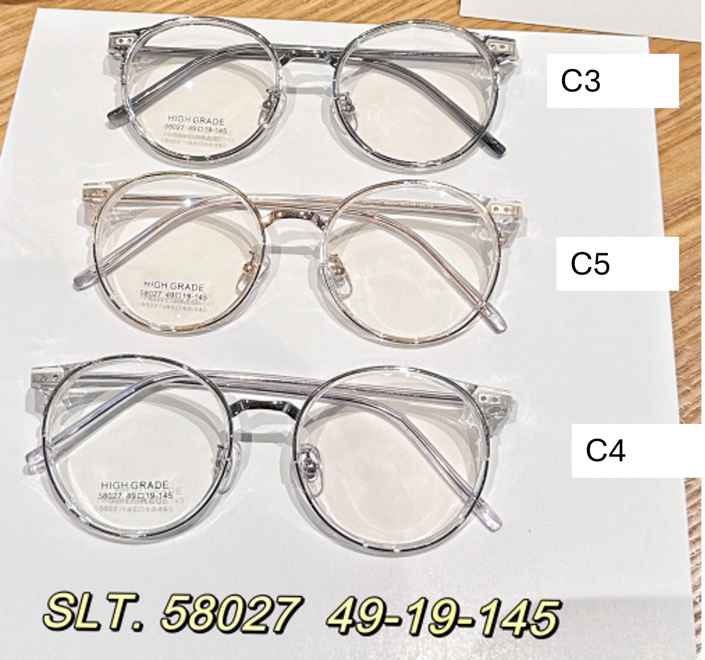 iNERTIA eyeglass frames - Fashion series 58000, for men's and women's