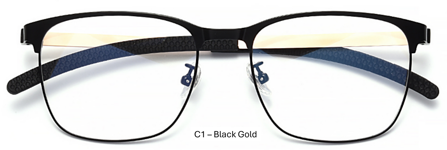 iNERTIA Titanium eyeglass frames - series 8087, for men's