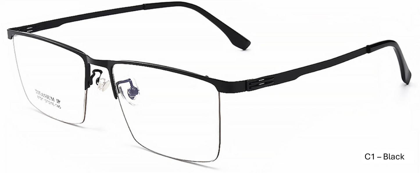 iNERTIA Titanium eyeglass frames - series 8121, for men's