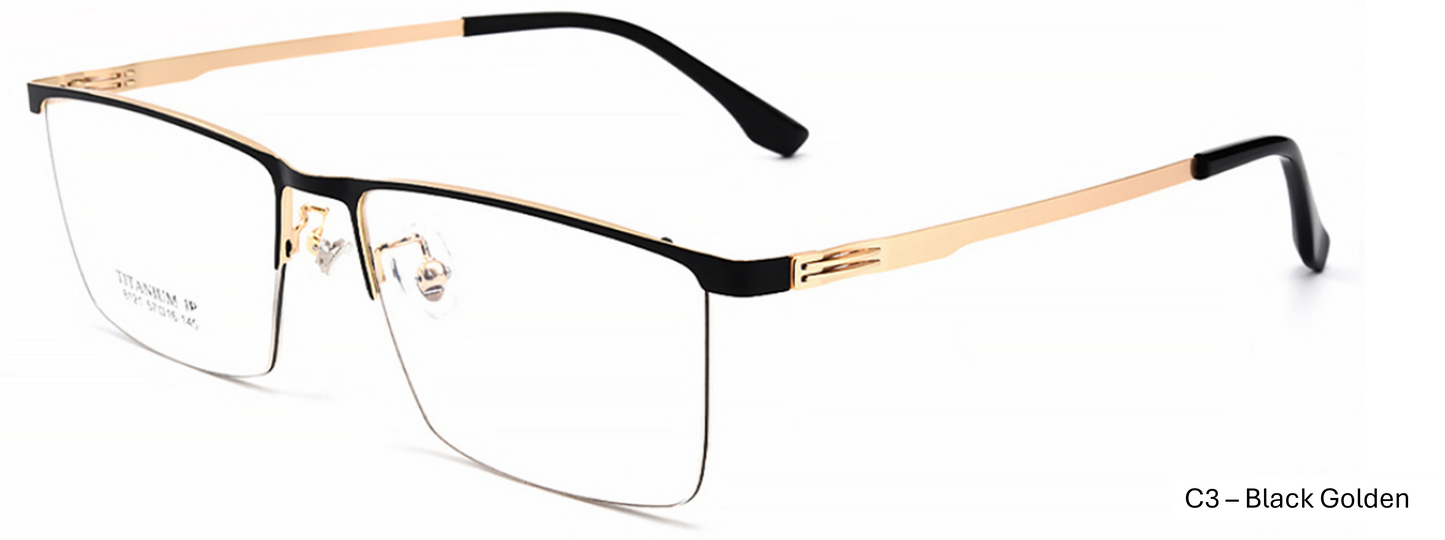 iNERTIA Titanium eyeglass frames - series 8121, for men's