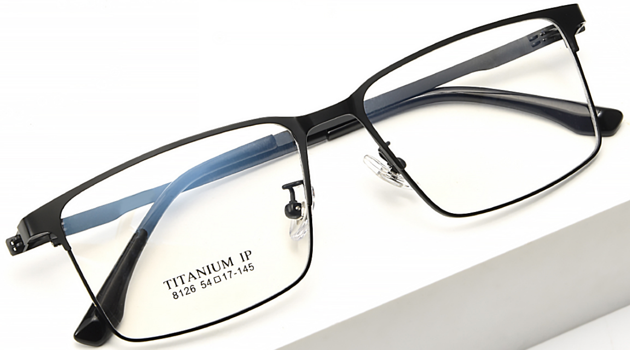 iNERTIA Titanium eyeglass frames - series 8126, for men's