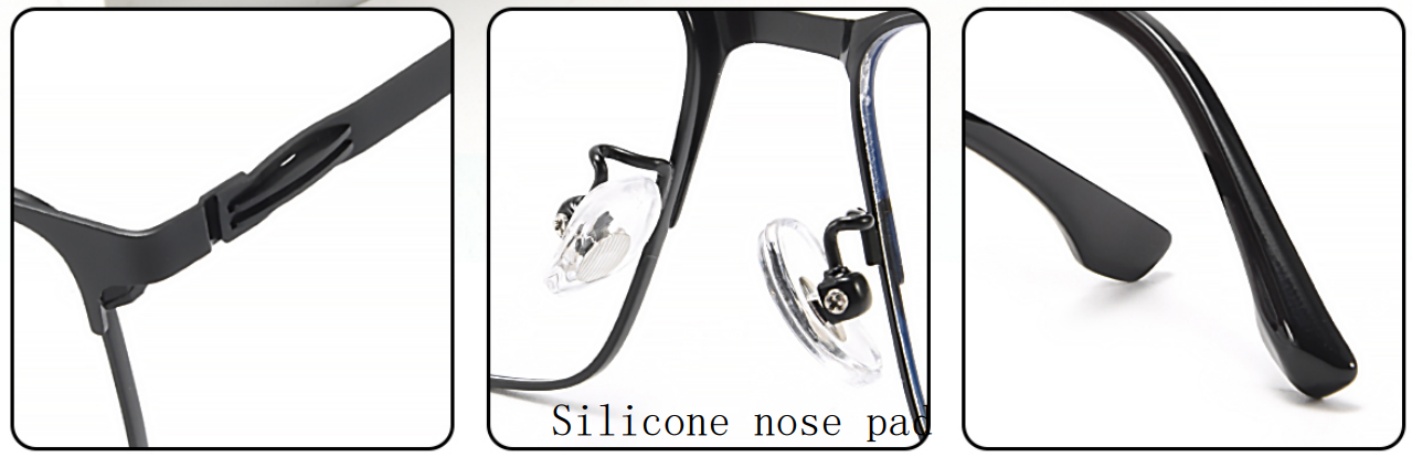 iNERTIA Titanium eyeglass frames - series 8126, for men's