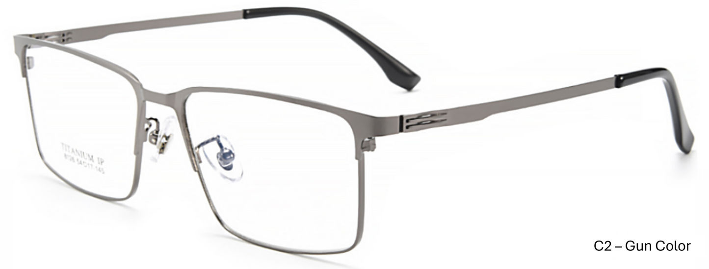 iNERTIA Titanium eyeglass frames - series 8126, for men's