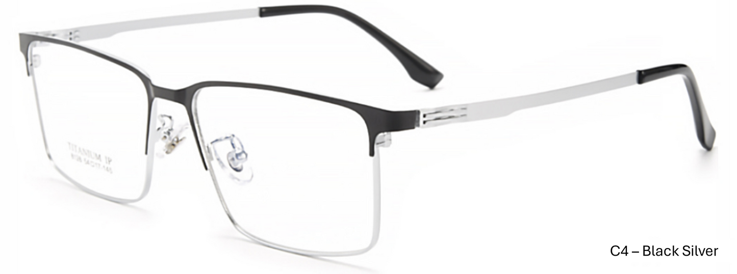 iNERTIA Titanium eyeglass frames - series 8126, for men's