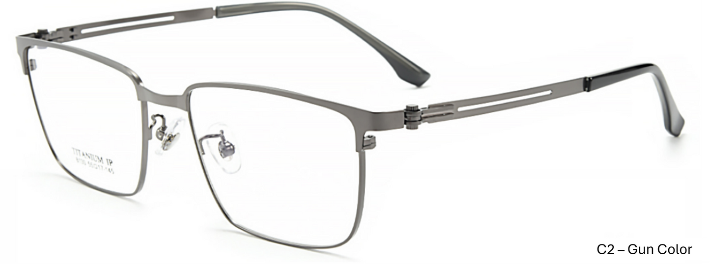 iNERTIA Titanium eyeglass frames - series 8130, for men's