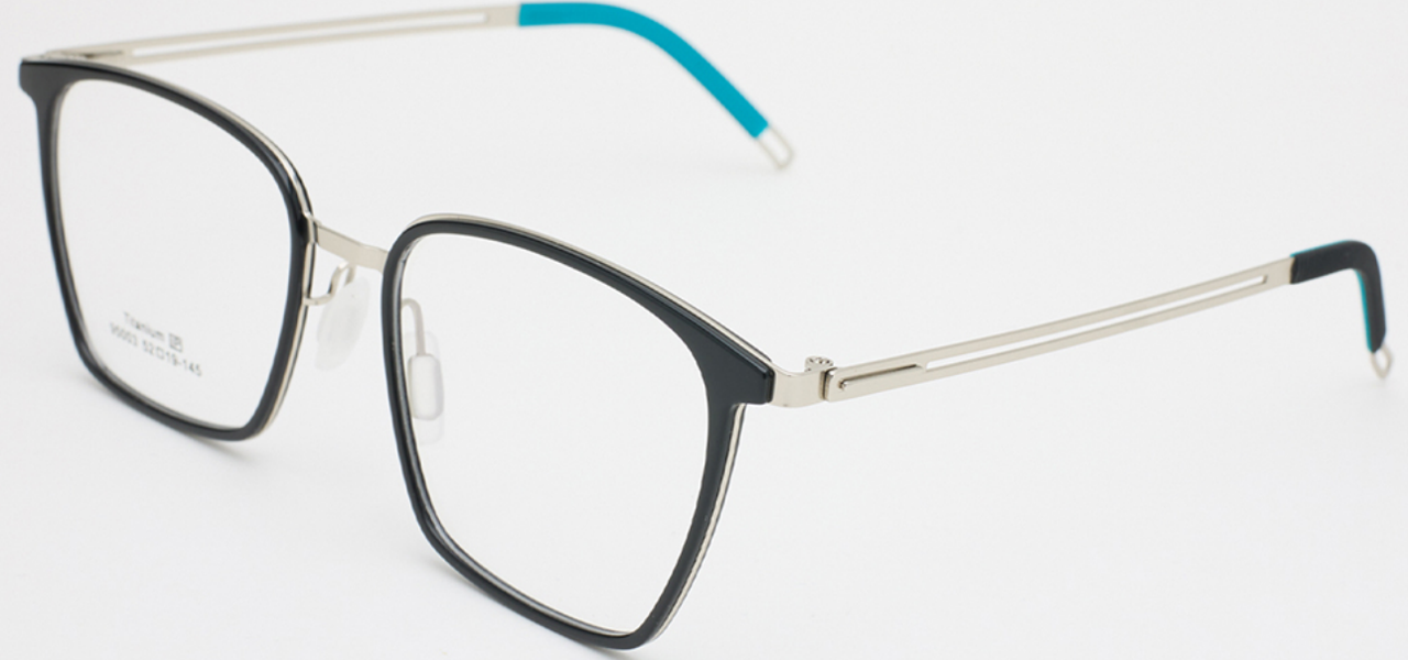 iNERTIA Titanium + TR90 eyeglass frames - series 95003, for men's, size 52-19-145