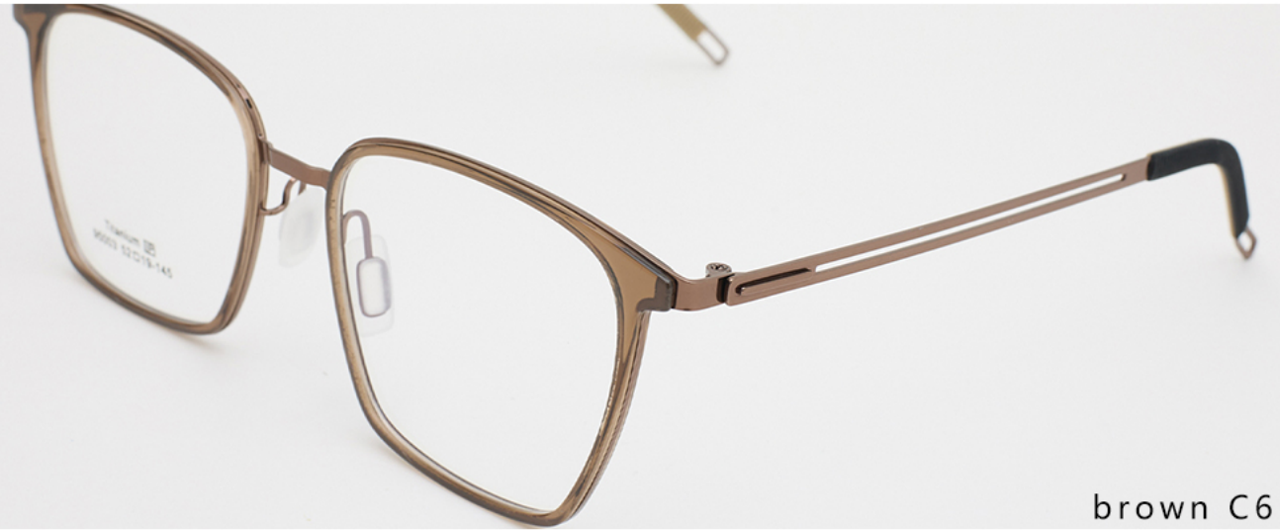 iNERTIA Titanium + TR90 eyeglass frames - series 95003, for men's, size 52-19-145