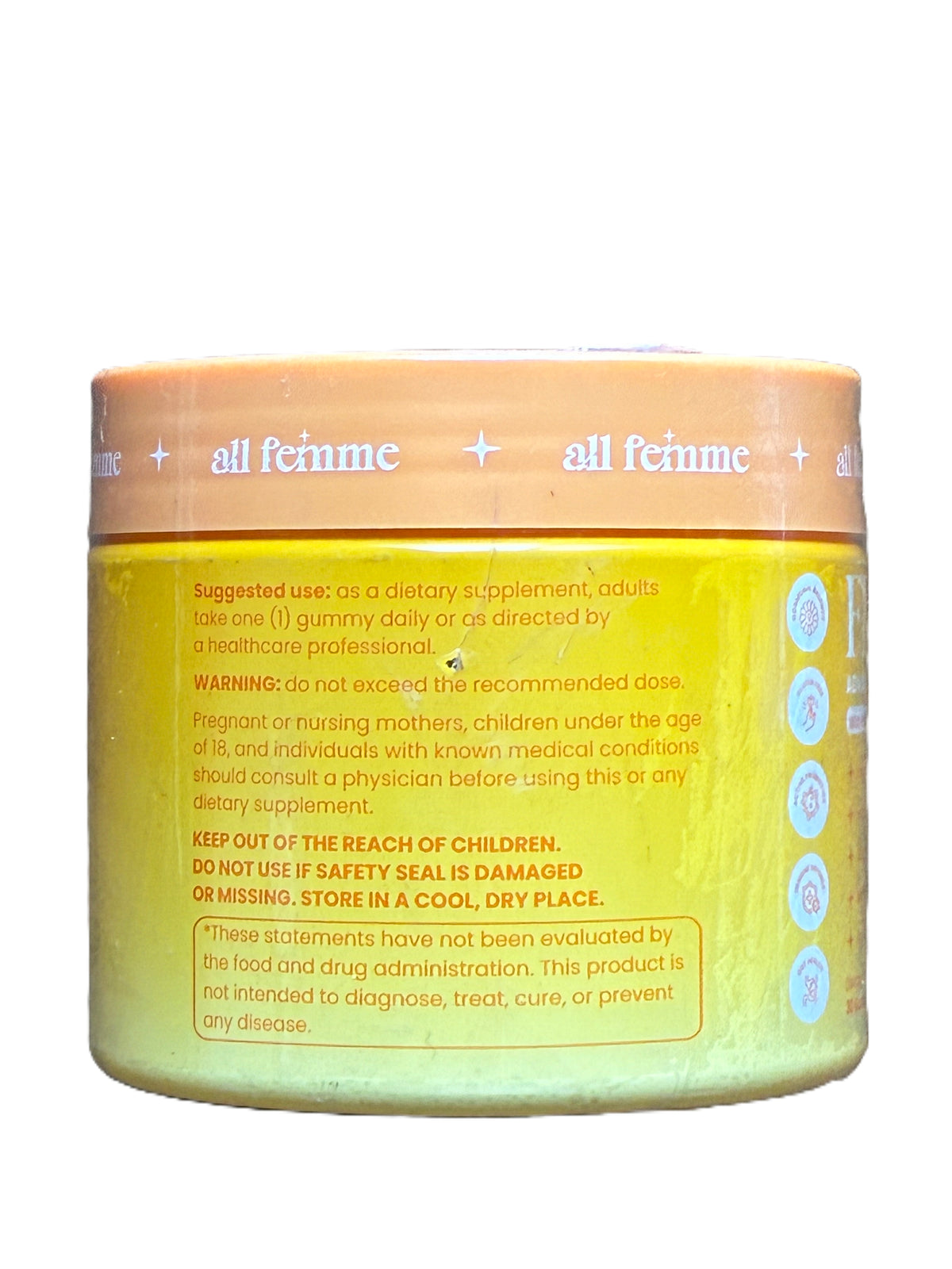 All Femme Flora+ Advanced Vaginal Support 30 Gummies, sealed