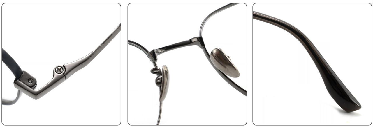 iNERTIA Titanium eyeglass frames - series 26000, Retro fashion, for men's and women's