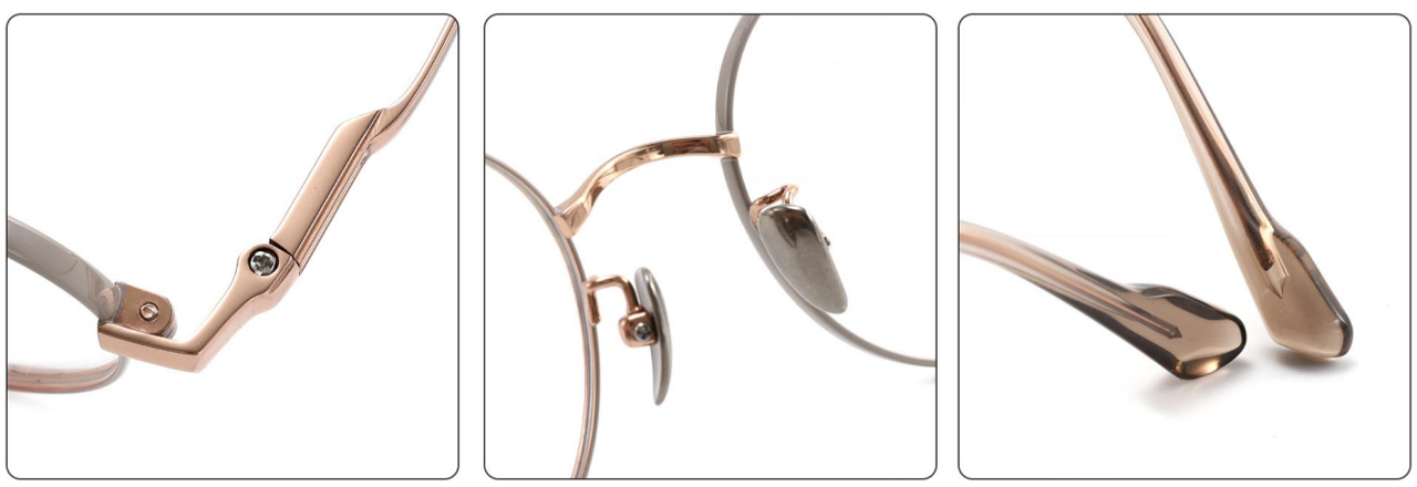 iNERTIA Titanium eyeglass frames - series 26000, Retro fashion, for men's and women's