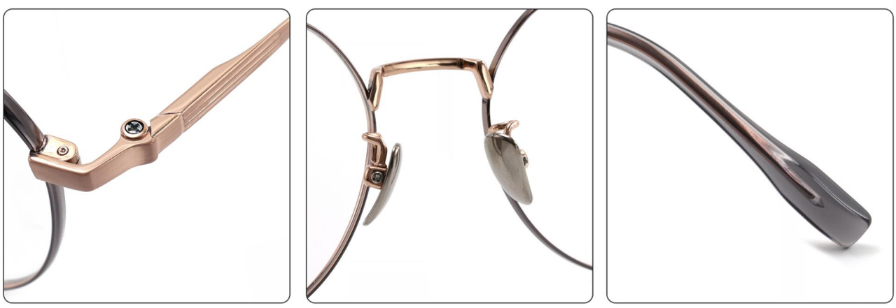 iNERTIA Titanium eyeglass frames - series 26000, Retro fashion, for men's and women's