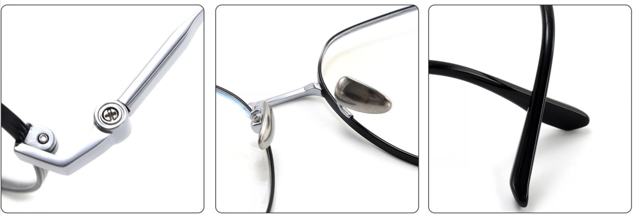 iNERTIA Titanium eyeglass frames - series 26000, Retro fashion, for men's and women's