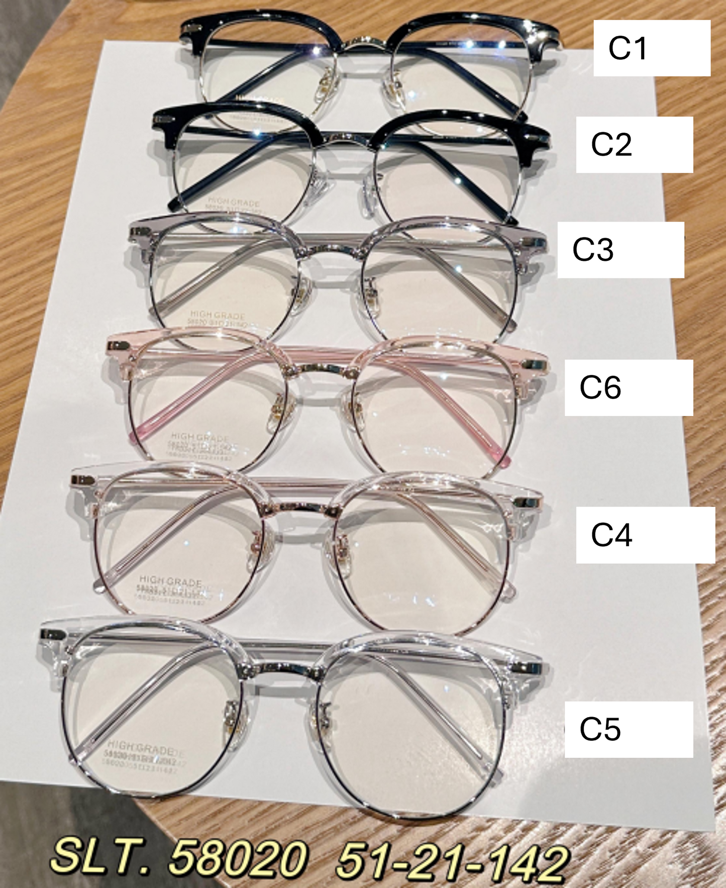 iNERTIA eyeglass frames - Fashion series 58000, for men's and women's