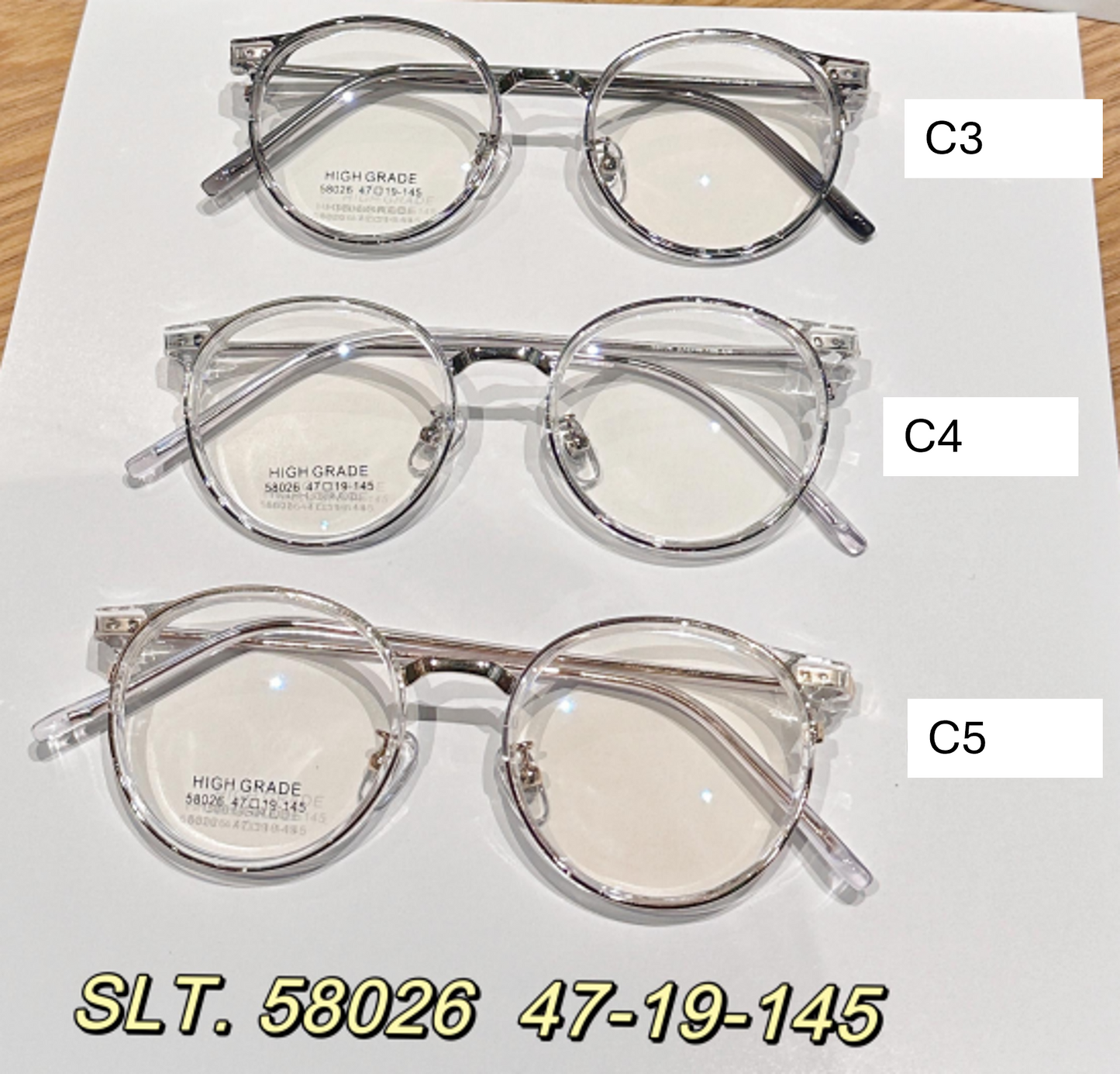 iNERTIA eyeglass frames - Fashion series 58000, for men's and women's