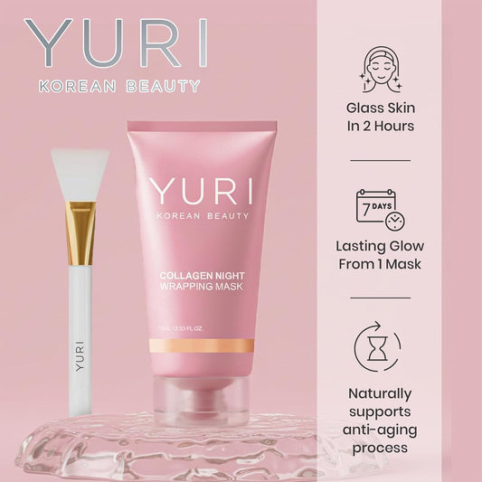 Yuri Korean Beauty Collagen Night Wrapping Mask, Sealed