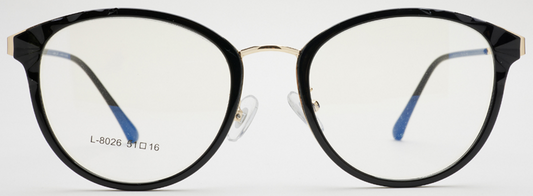 iNERTIA Monel + TR90 eyeglass frames - series 8026, for men's,  size 51-16-142