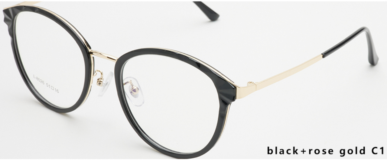 iNERTIA Monel + TR90 eyeglass frames - series 8026, for men's,  size 51-16-142