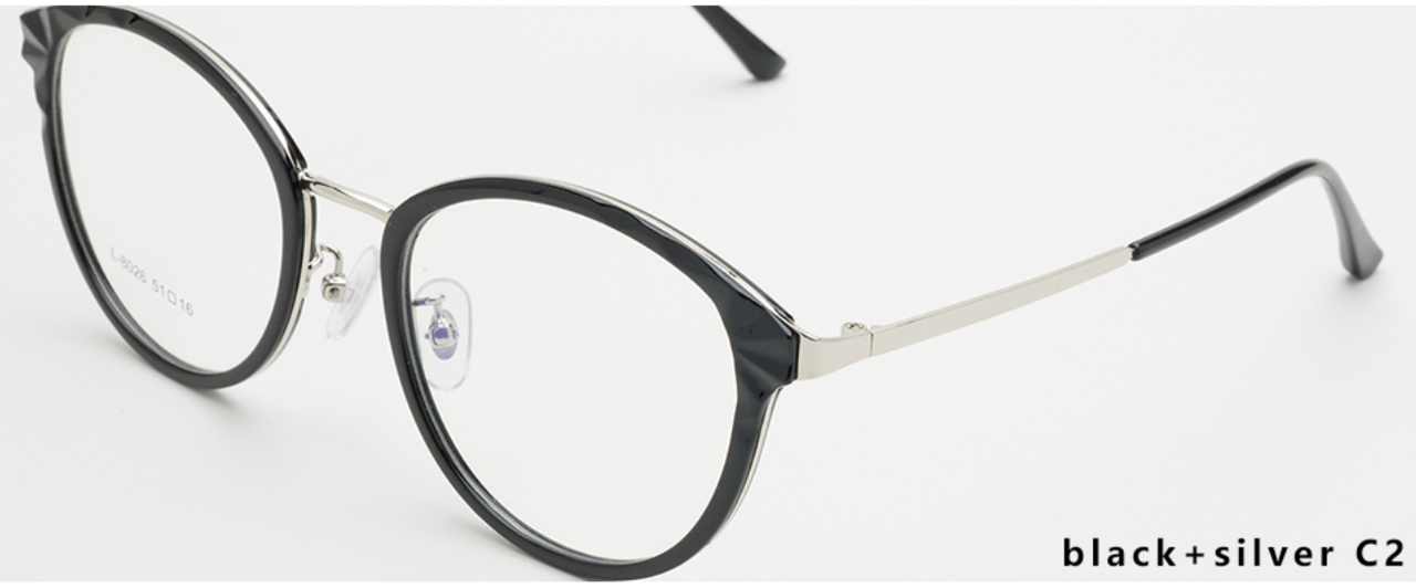 iNERTIA Monel + TR90 eyeglass frames - series 8026, for men's,  size 51-16-142