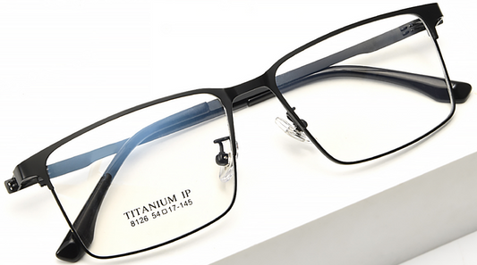 iNERTIA Titanium eyeglass frames - series 8126, for men's