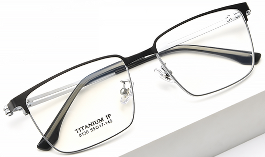 iNERTIA Titanium eyeglass frames - series 8130, for men's