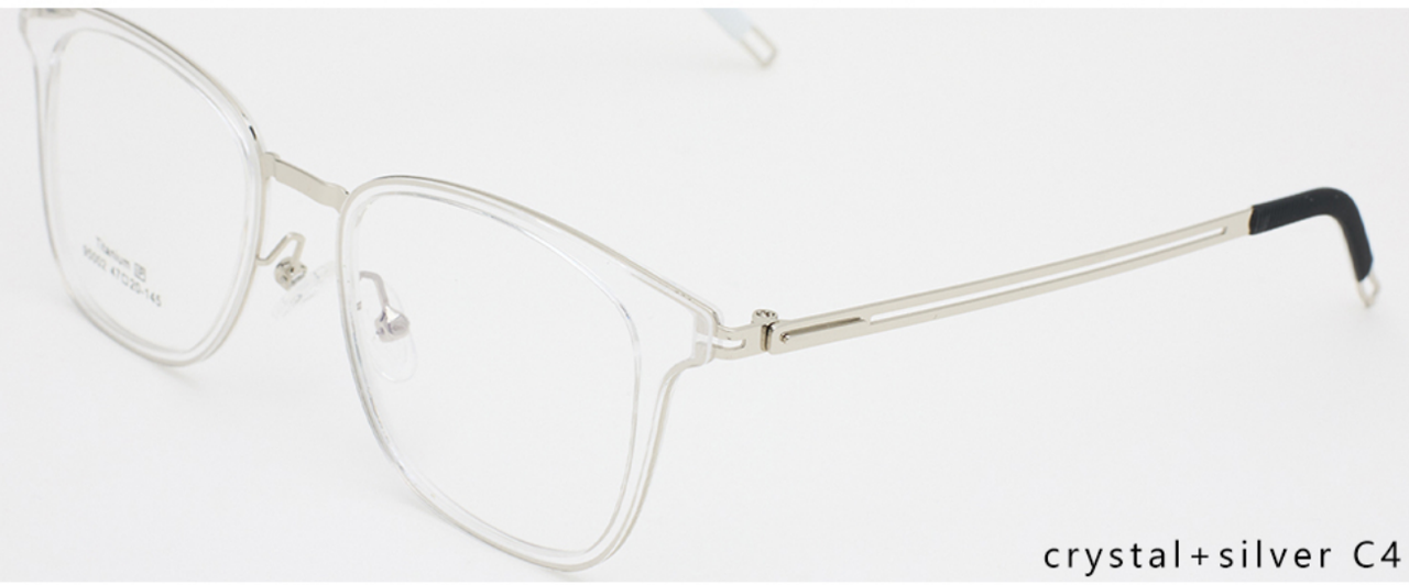 iNERTIA Titanium + TR90 eyeglass frames - series 95002, for men's,  size 47-20-145.