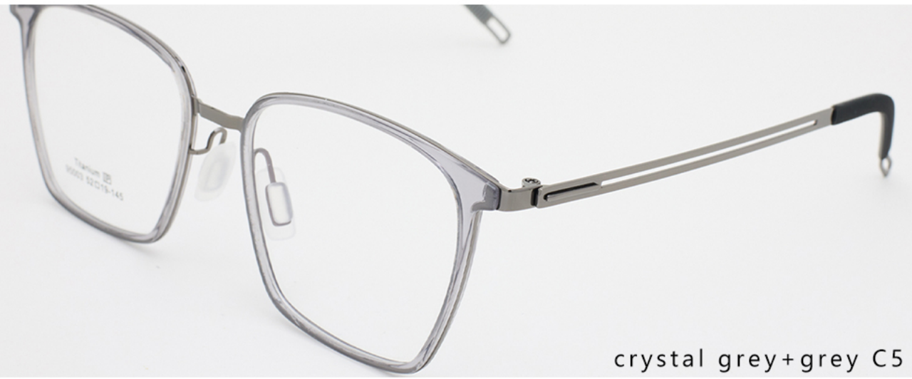 iNERTIA Titanium + TR90 eyeglass frames - series 95003, for men's,  size 52-19-145