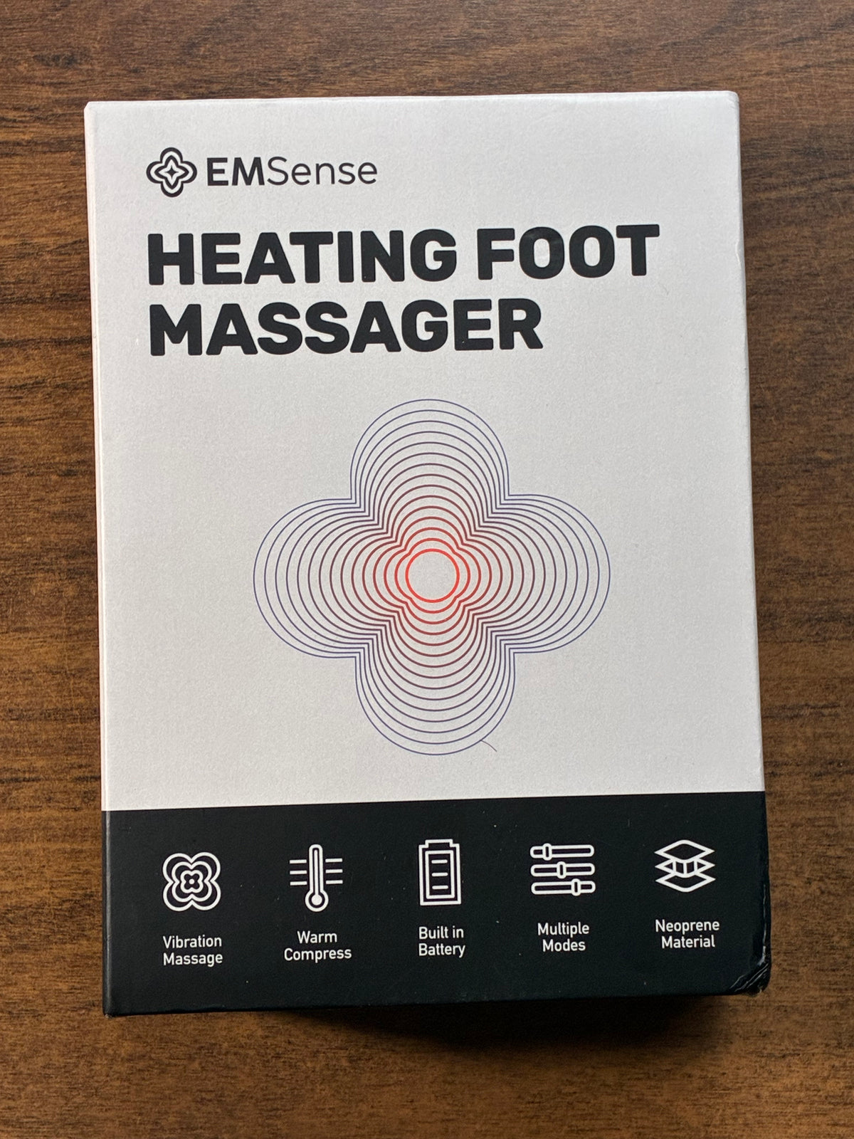EMSense Heating Foot Massager, triple therapy