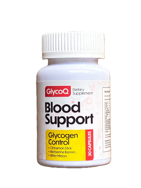 GlycoQ Blood Support Dietary Supplement, 30 Capsules