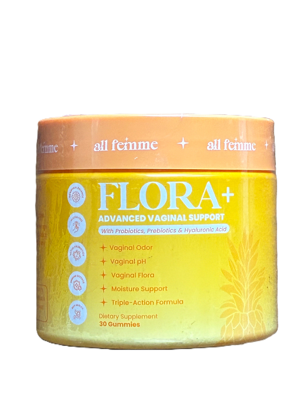 All Femme Flora+ Advanced Vaginal Support 30 Gummies, sealed