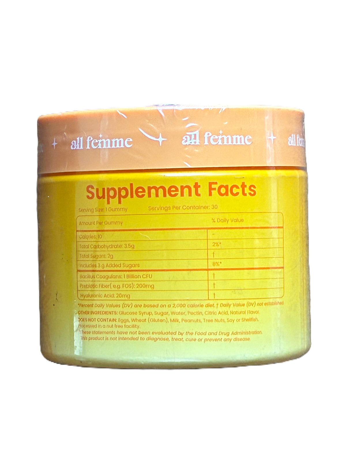 All Femme Flora+ Advanced Vaginal Support 30 Gummies, sealed