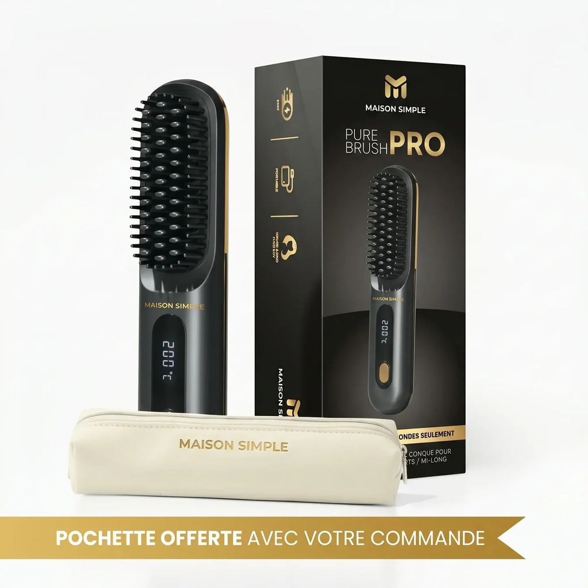 Maison Simple Pure Brush Pro, black, new, original packaging